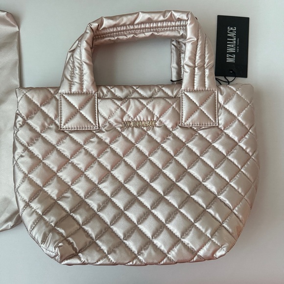 NWT MZ Wallace Mini Metro Tote Deluxe in Pale Rose Gold - Picture 2 of 11